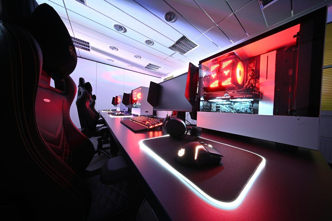 Live television control room with rows of monitors and a switcher desk